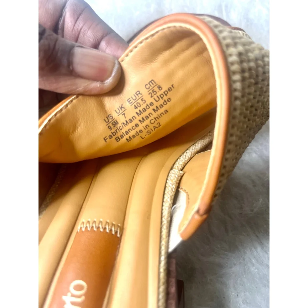 Franco Sarto Sia Slide Sandals Women Size 9.5M